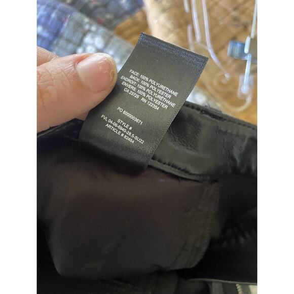 Wilfred Aritzia Melina Vegan Leather High waisted straight leg Pant size 4 - Picture 2 of 7